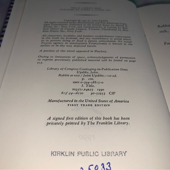 John Updike Book Lot Rabbit Redux Rabbit At Rest Rabbit Is Rich Marry Me - Picture 13 of 14